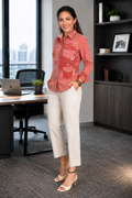 Casual And Formal Straight-Fit Pant (White)