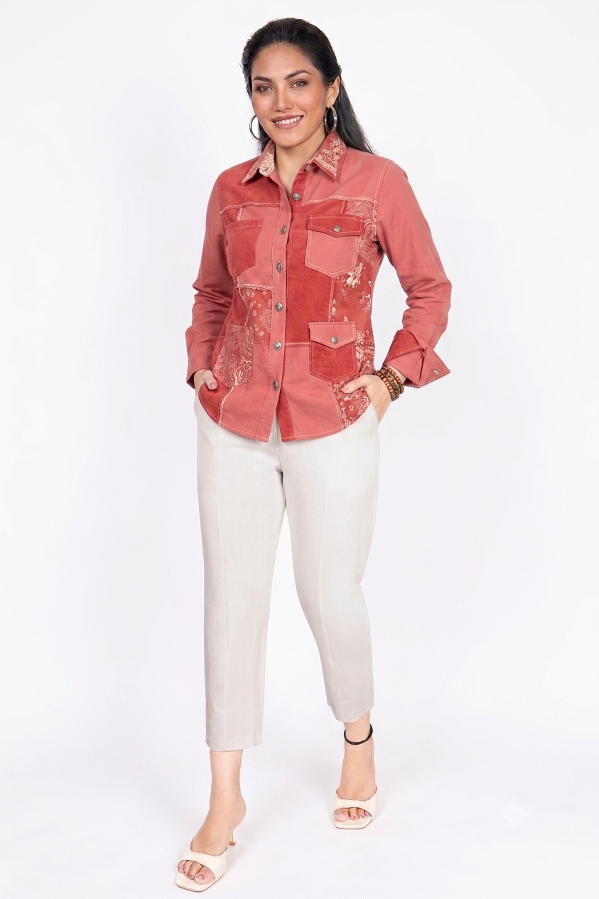 Casual And Formal Straight-Fit Pant (White)